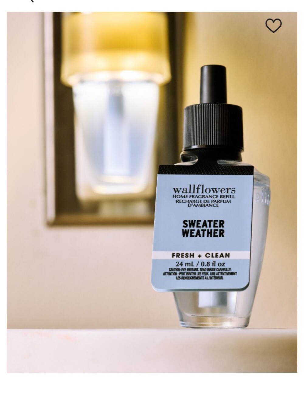 Wallflowers Sweater Weather Home Fragrance Refill - Light Blue